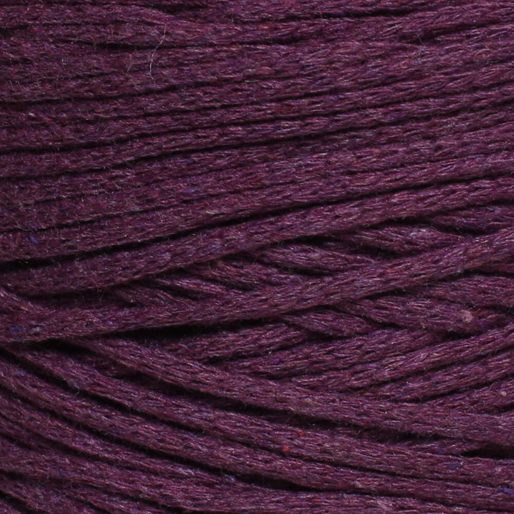 Loren Cotton Macrame Patlıcan Moru - R093