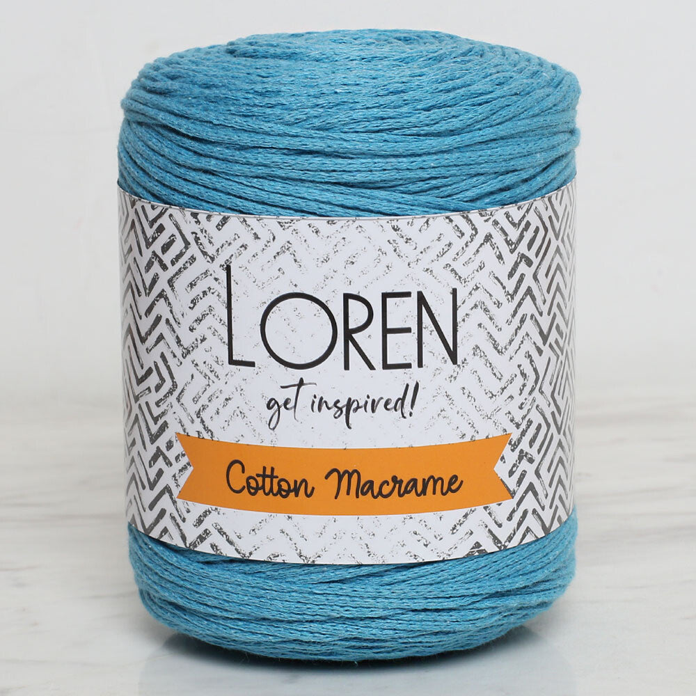 Loren Cotton Macrame Turkuaz - R087