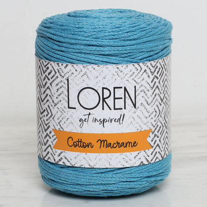 Loren Cotton Macrame Turkuaz - R087