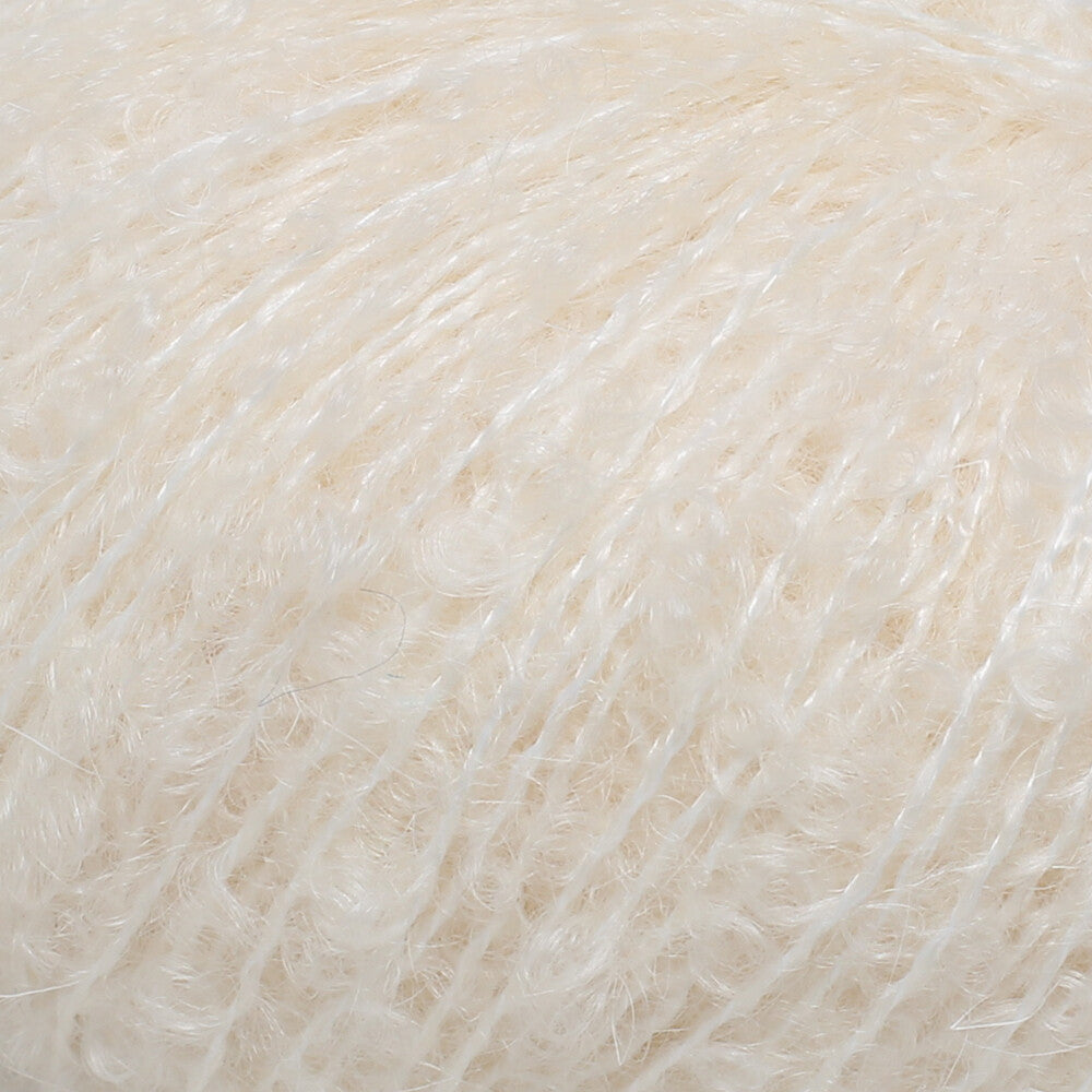 La Mia Alpaca Boucle 50 Gr Açık Krem El Örgü İpi - L301