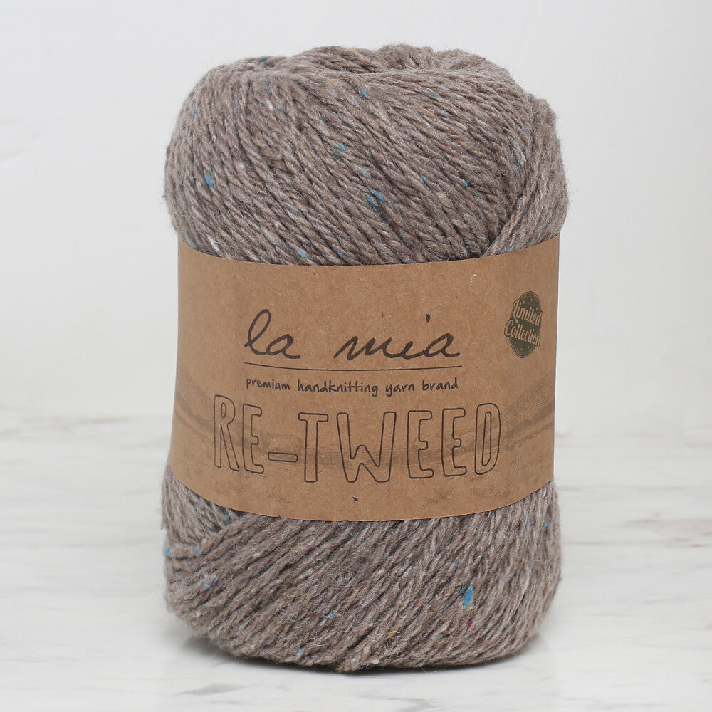 La Mia Re-Tweed Gri Melanj El Örgü İpi - L123