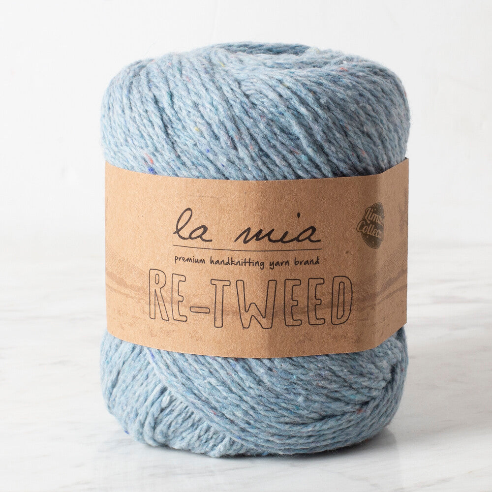 La Mia Re-Tweed Mavi Melanj El Örgü İpi - L106
