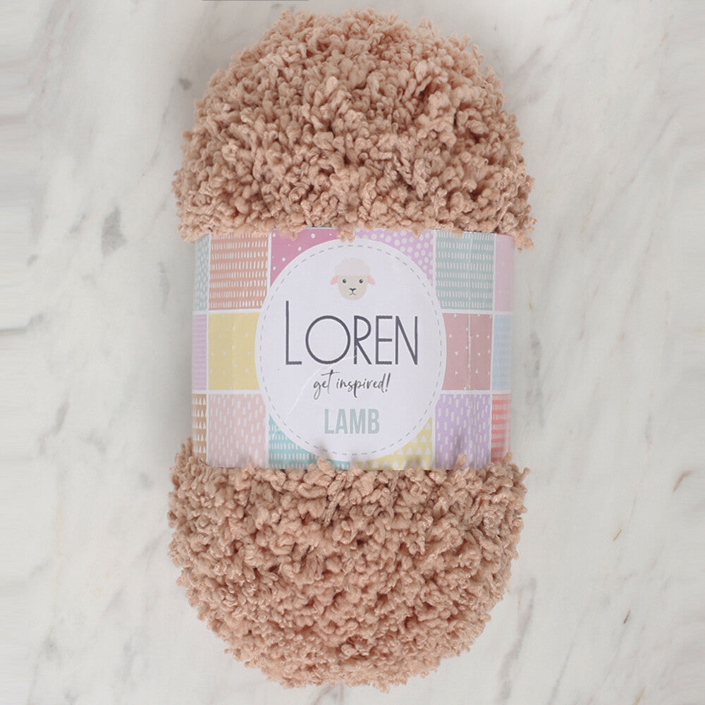Loren Lamb Bej El Örgü İpi - R083