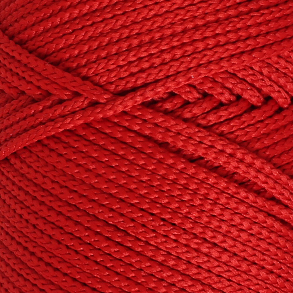 Loren Polyester Soft Macrame Kırmızı El Örgü İpi - LM019