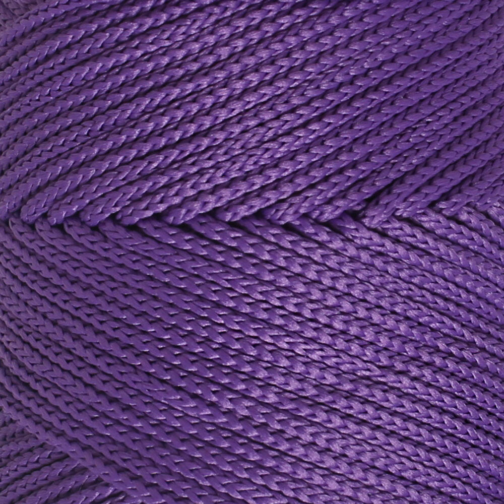 Loren Polyester Soft Macrame Koyu Mor El Örgü İpi - LM025