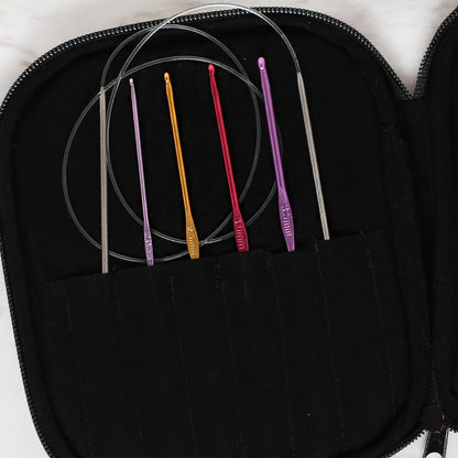Loren Crafts Çantalı Tığ ve Örgü Aksesuarları Seti