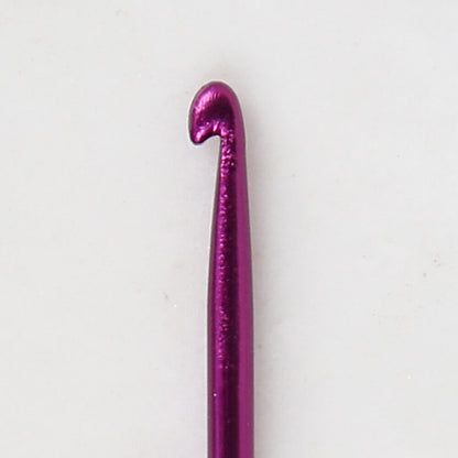 Loren Crafts 2,5 mm 35 cm Mor Renkli Metal Gagalı Örgü Tığ - LRN327
