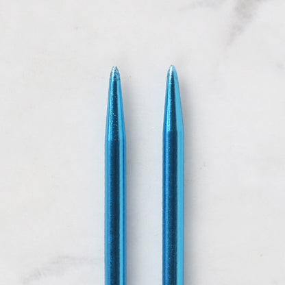 Loren Crafts 5 mm  35 cm Mavi Metal Örgü Şişi - LRN320