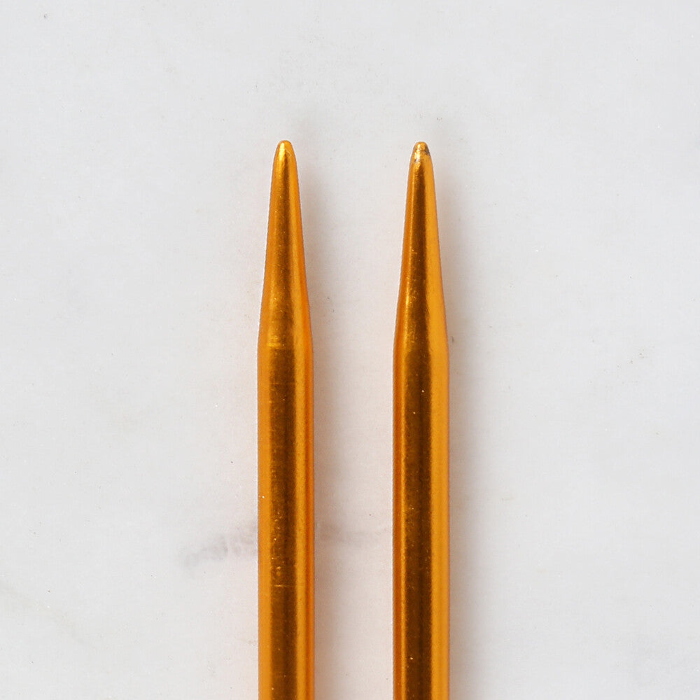 Loren Crafts 5 mm  35 cm Sarı Metal Örgü Şişi - LRN320