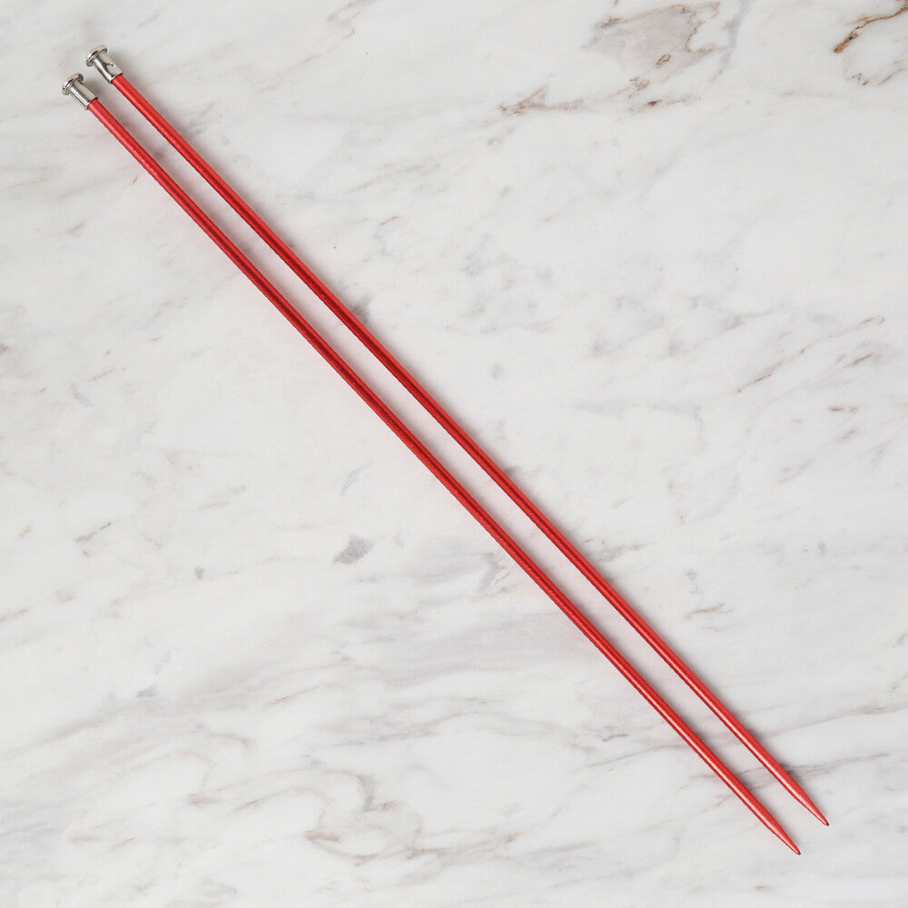 Loren Crafts 4,5 mm  35 cm Kırmızı Metal Örgü Şişi - LRN320