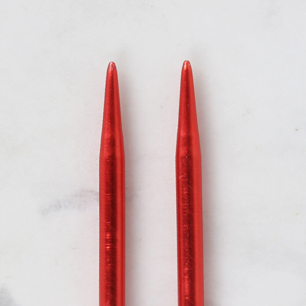Loren Crafts 4,5 mm  35 cm Kırmızı Metal Örgü Şişi - LRN320