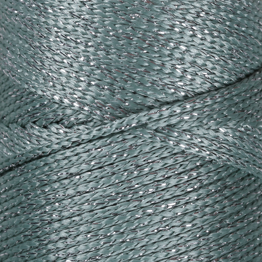 Loren Macrame Sparkle Simli Yeşil El Örgü İpi - RM 168