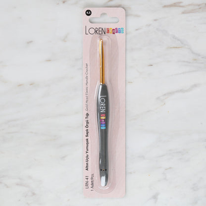 Loren Crafts Altın Uçlu Yumuşak Saplı Yün Tığ LRN - 041 4,5 mm