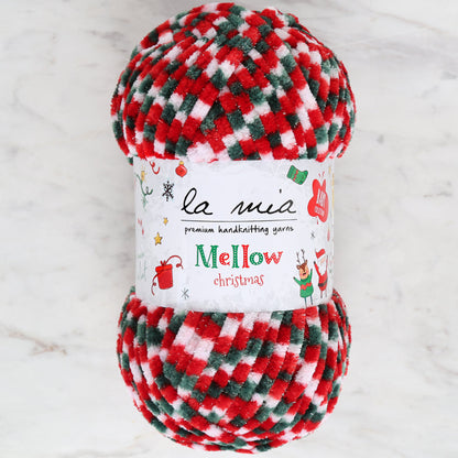 La Mia Mellow Christmas Gümüş Simli El Örgü İpi - 1001