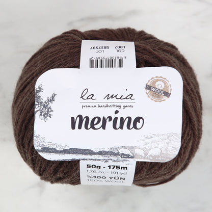 La Mia Merino Kahverengi El Örgü İpi - L007