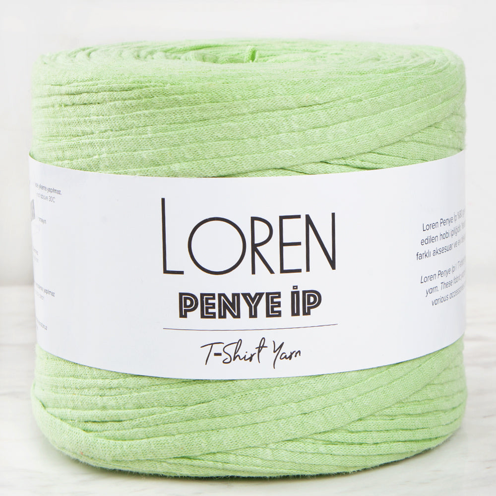 Loren Penye Kumaş El Örgü İpi Açık Yeşil - 02