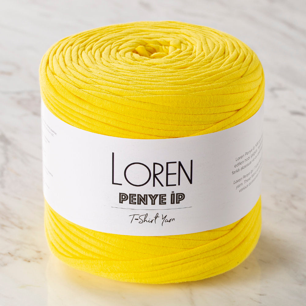 Loren Penye Kumaş El Örgü İpi Sarı - 7