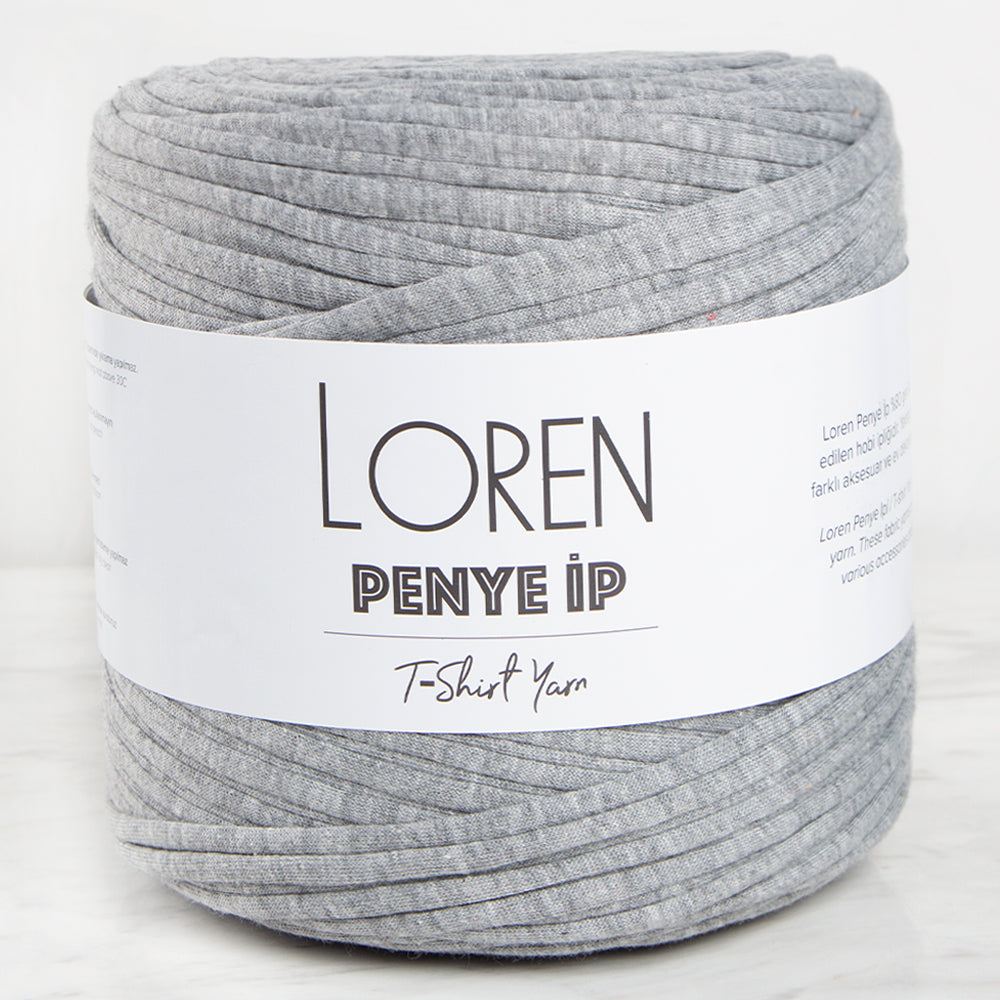 Loren Penye Kumaş El Örgü İpi Kırçıllı Gri - 10