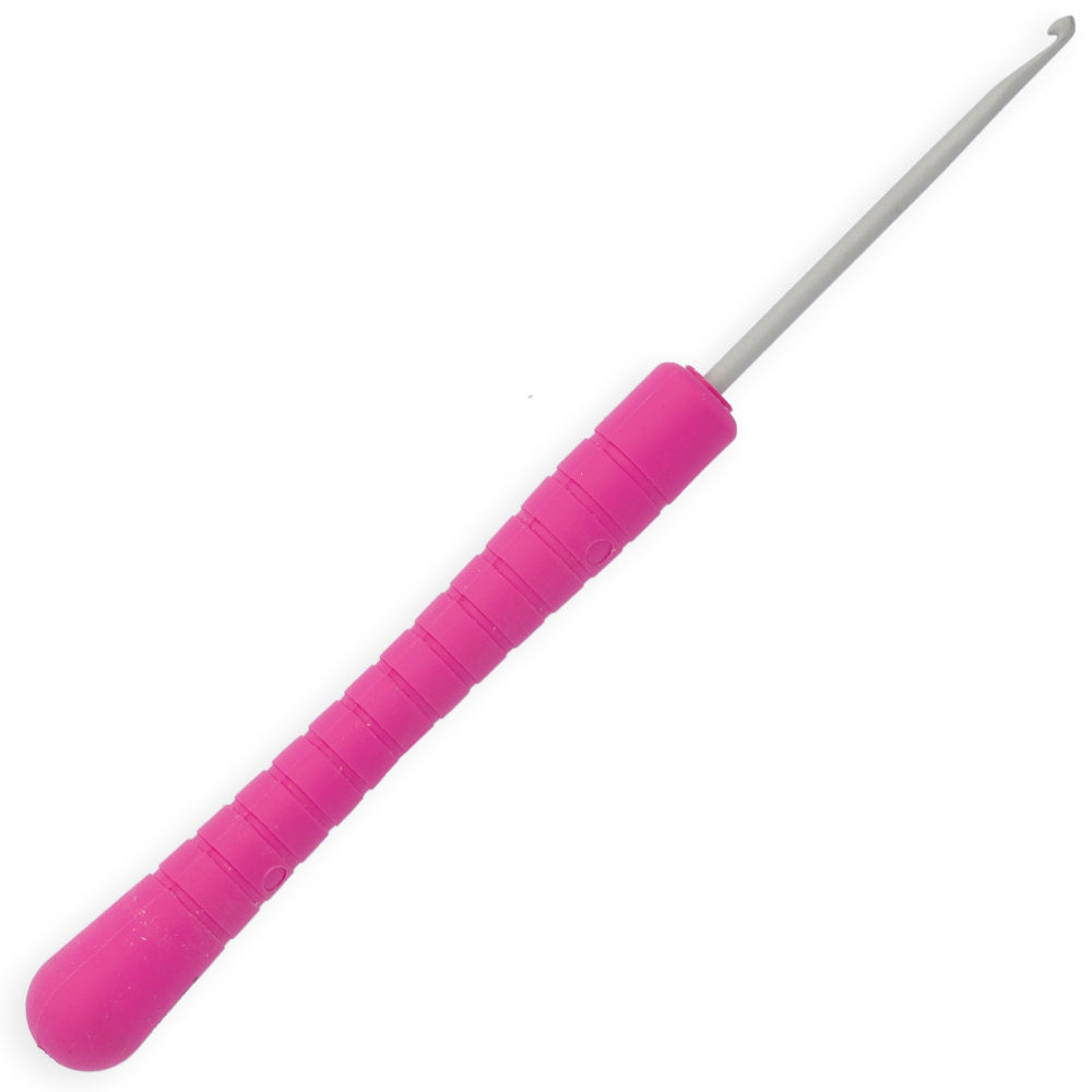 Pony Easy Grip 3.5 mm 14 cm Pembe Plastik Saplı Yün Tığ - 30804