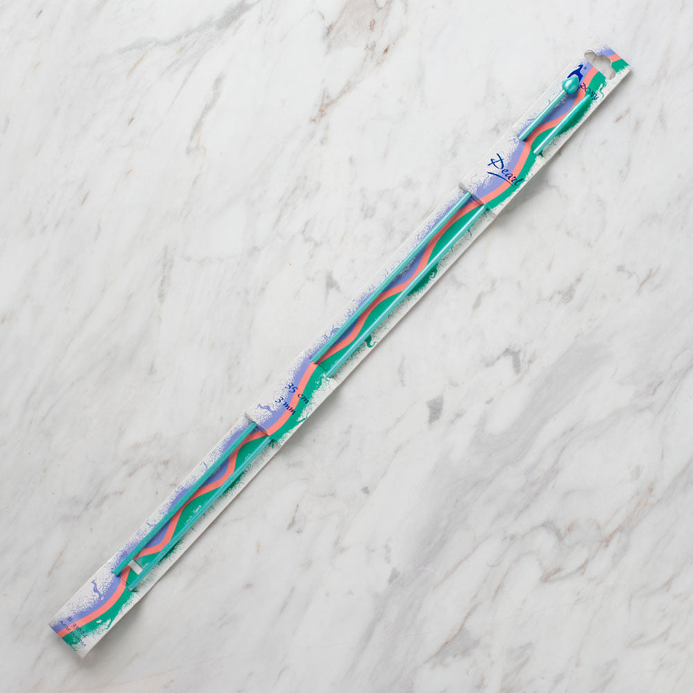 Pony Pearl 3 mm 35 cm Yeşil Plastik Şiş - 33624