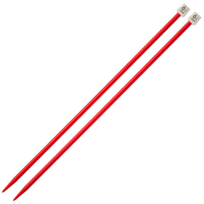 Pony Colour 6.5 mm 35 cm Kırmızı Plastik Örgü Şişi - 57664
