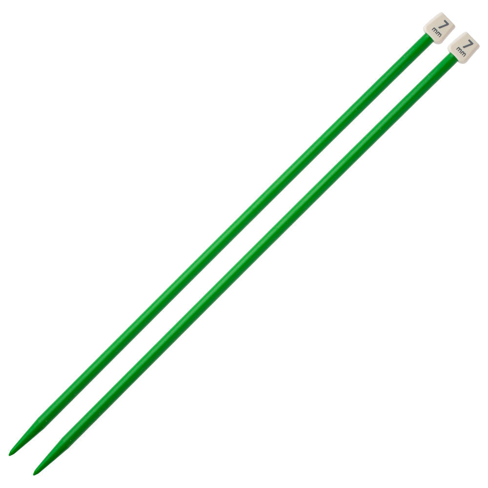 Pony Colour 7 mm 35 cm Yeşil Plastik Örgü Şişi - 57665