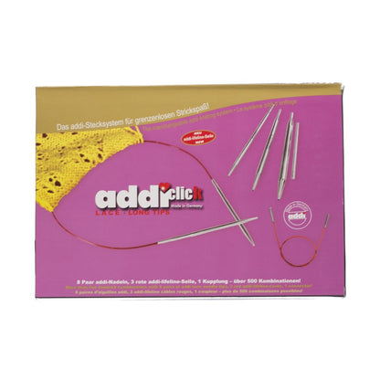 Addi Click Lace Değiştirilebilir Uzun Uçlu Dantel Şiş Seti - 760-7