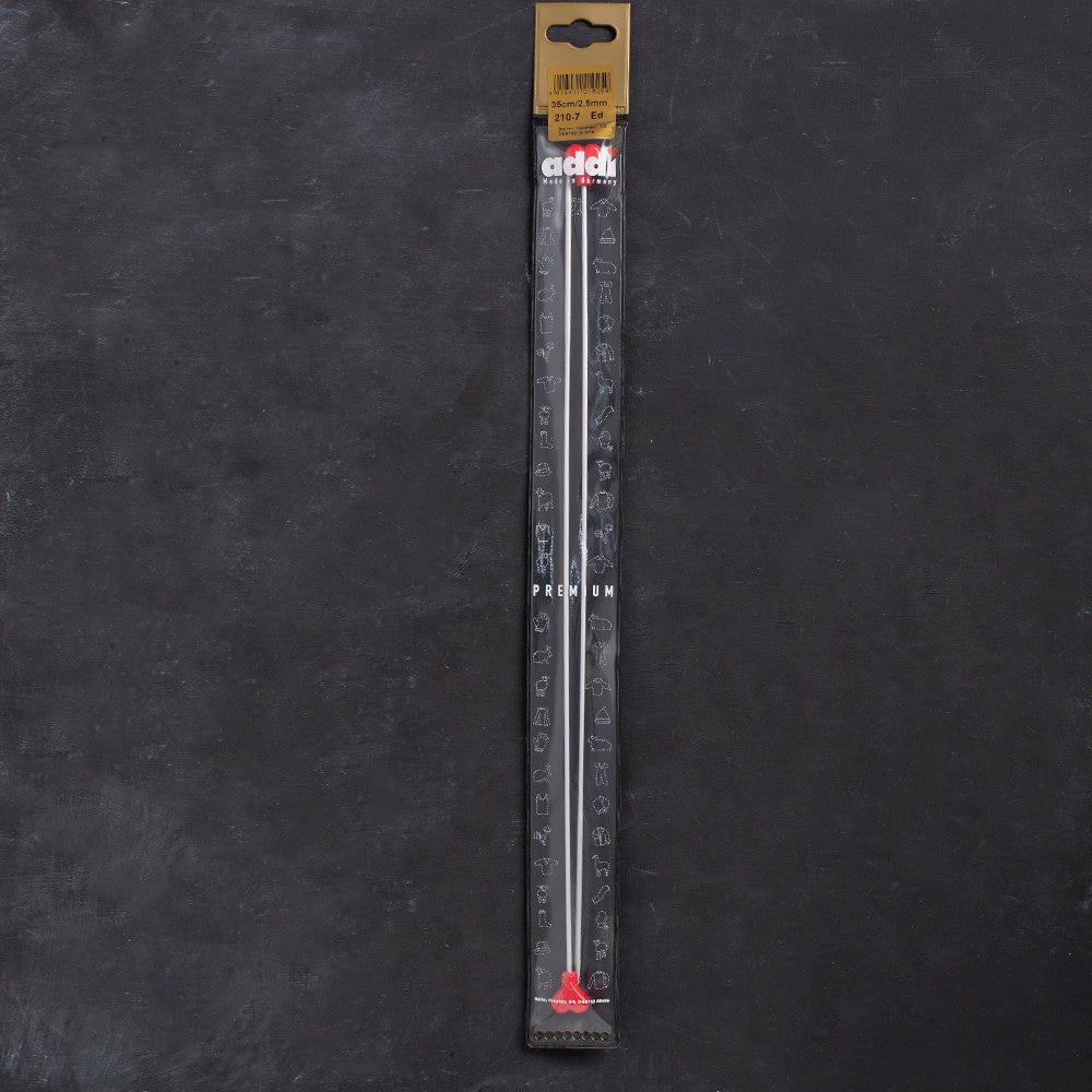 Addi 2,5mm 35cm Klasik Alüminyum Hızlı Örgü Şişi - 210-7