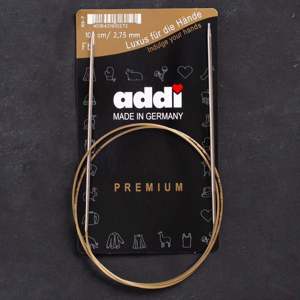 Addi 2,75mm 100cm Klasik Misinalı Şiş- 105-7