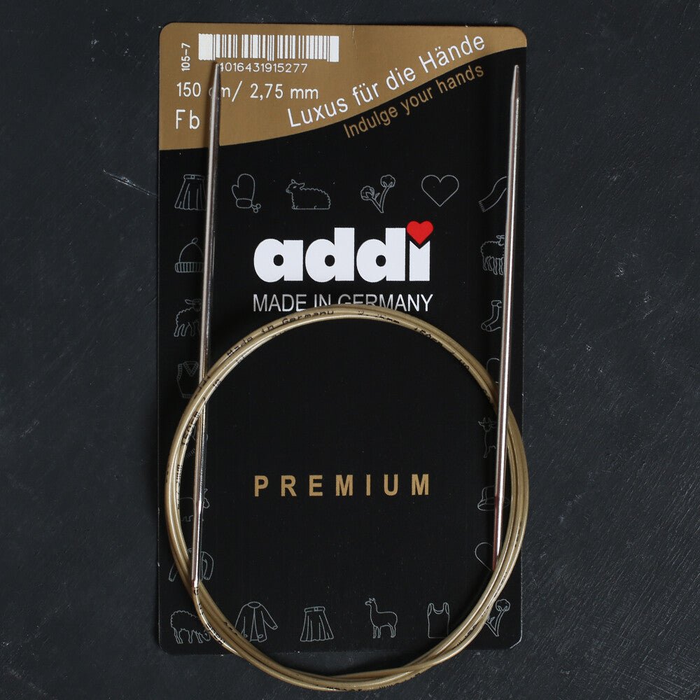Addi 2,75mm 150cm Klasik Misinalı Şiş- 105-7