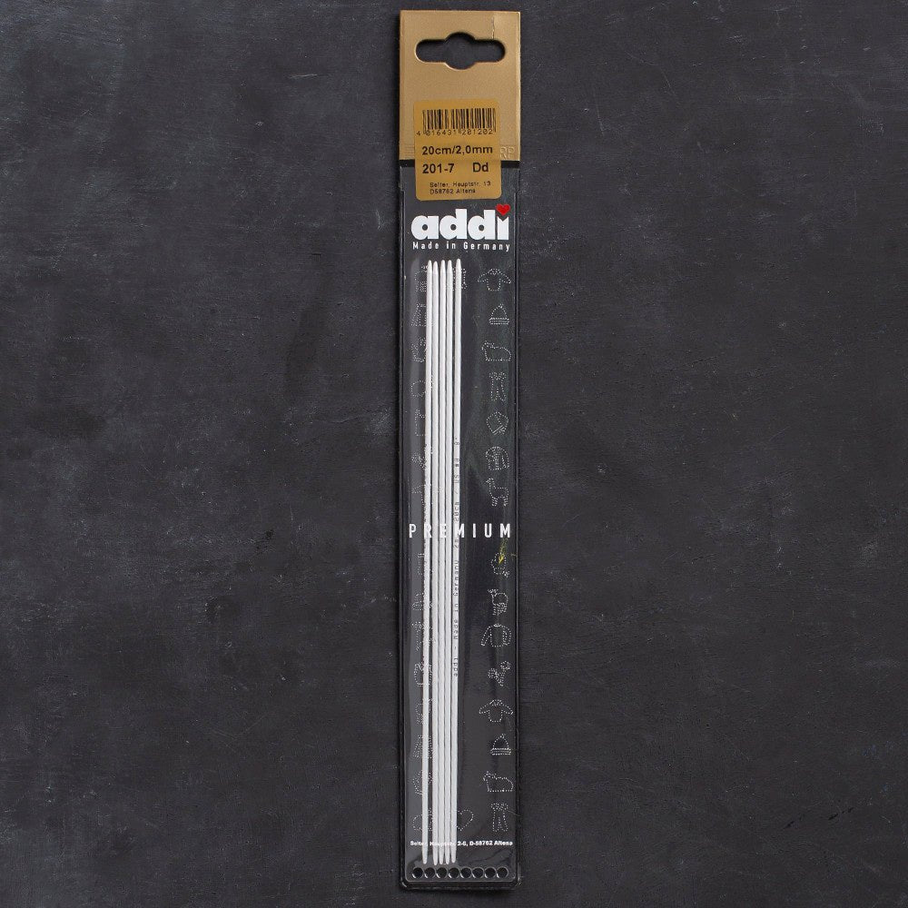 Addi 2mm 20cm 5'li Çorap Şişi - 201-7