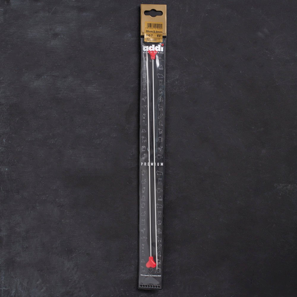 Addi 2mm 35cm Klasik Alüminyum Hızlı Örgü Şişi - 210-7