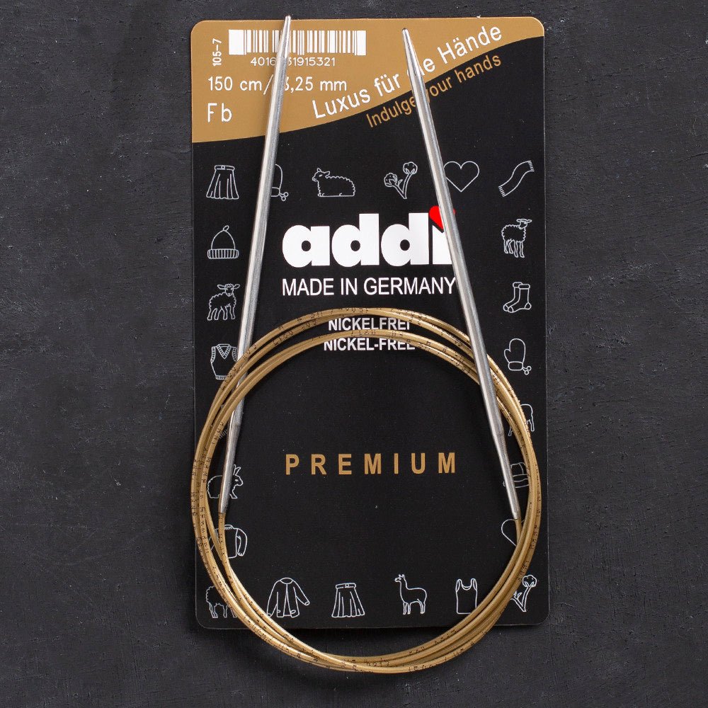 Addi 3,25mm 150cm Klasik Misinalı Şiş- 105-7