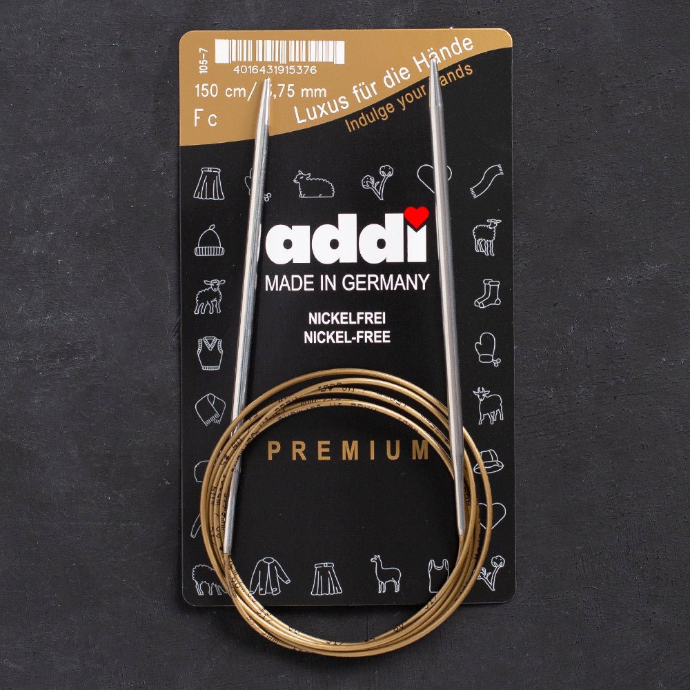 Addi 3,75mm 150cm Klasik Misinalı Şiş- 105-7