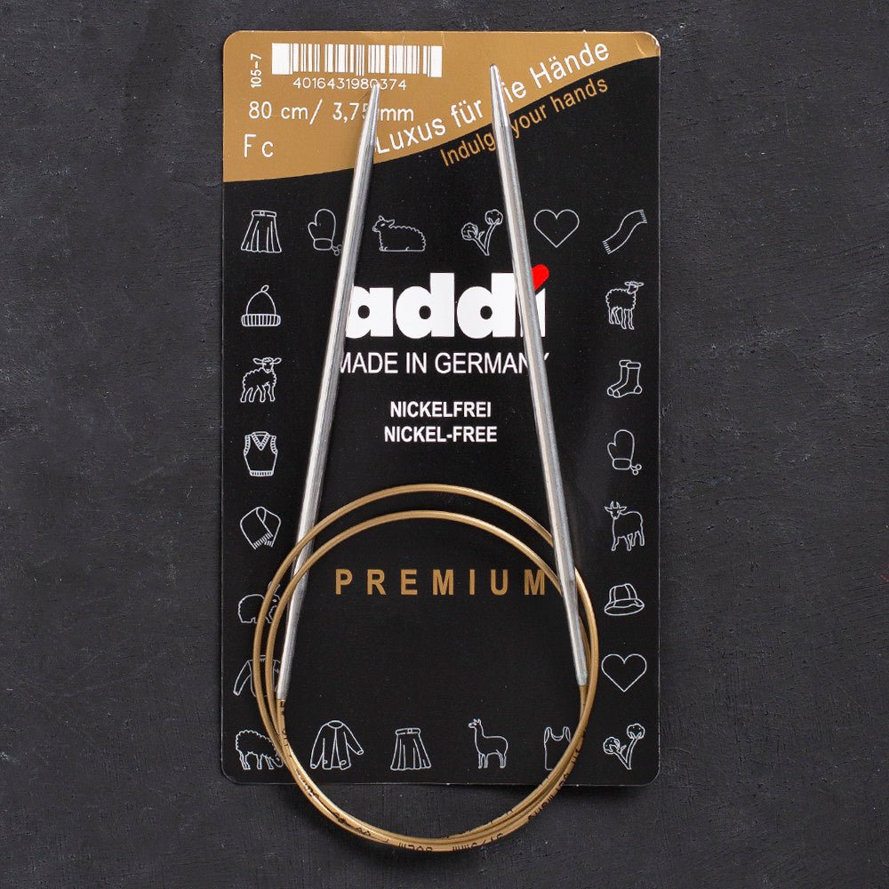 Addi 3,75mm 80cm Klasik Misinalı Şiş - 105-7