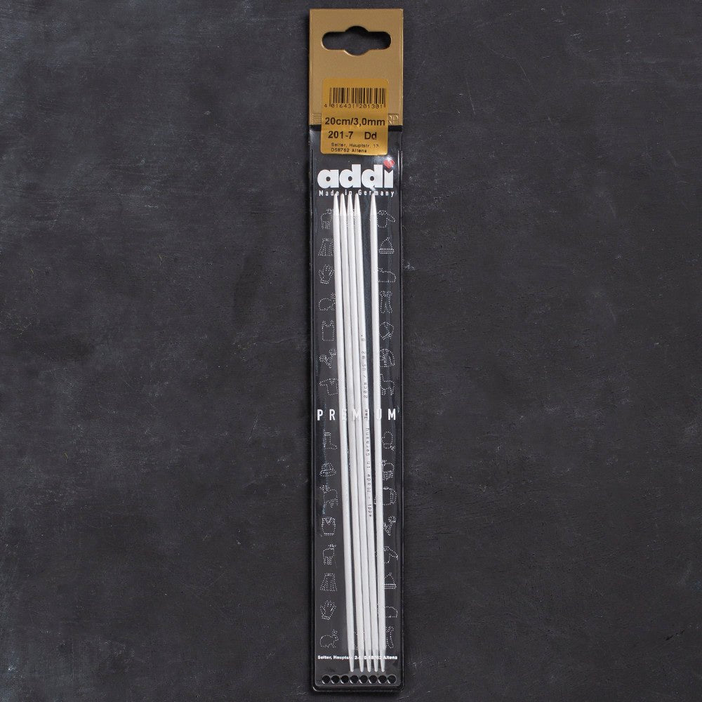 Addi 3mm 20cm 5'li Çorap Şişi 201-7