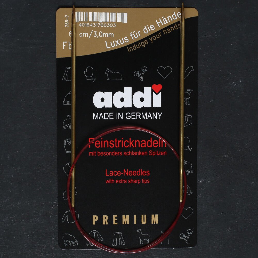 Addi 3mm 60cm Klasik Misinalı Dantel Şişi - 755-7