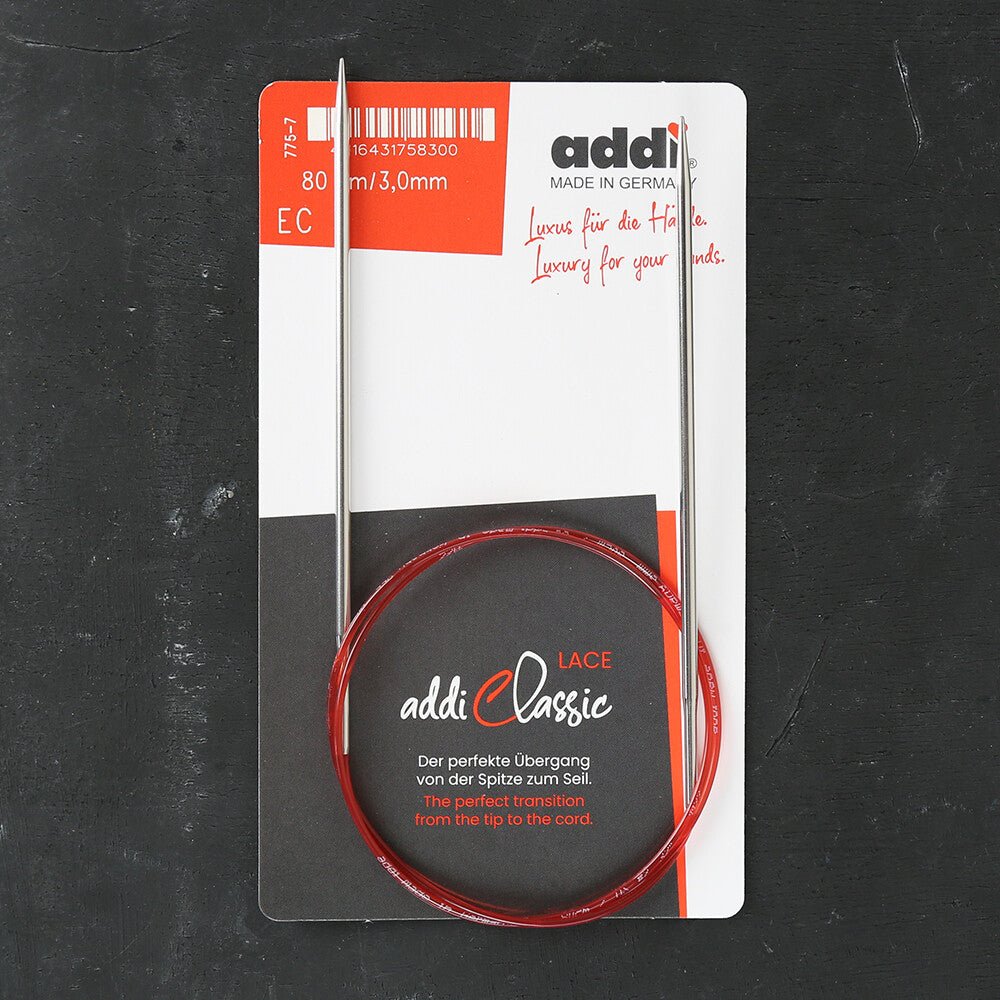 Addi 3mm 80cm Misinalı Dantel Şişi - 775-7