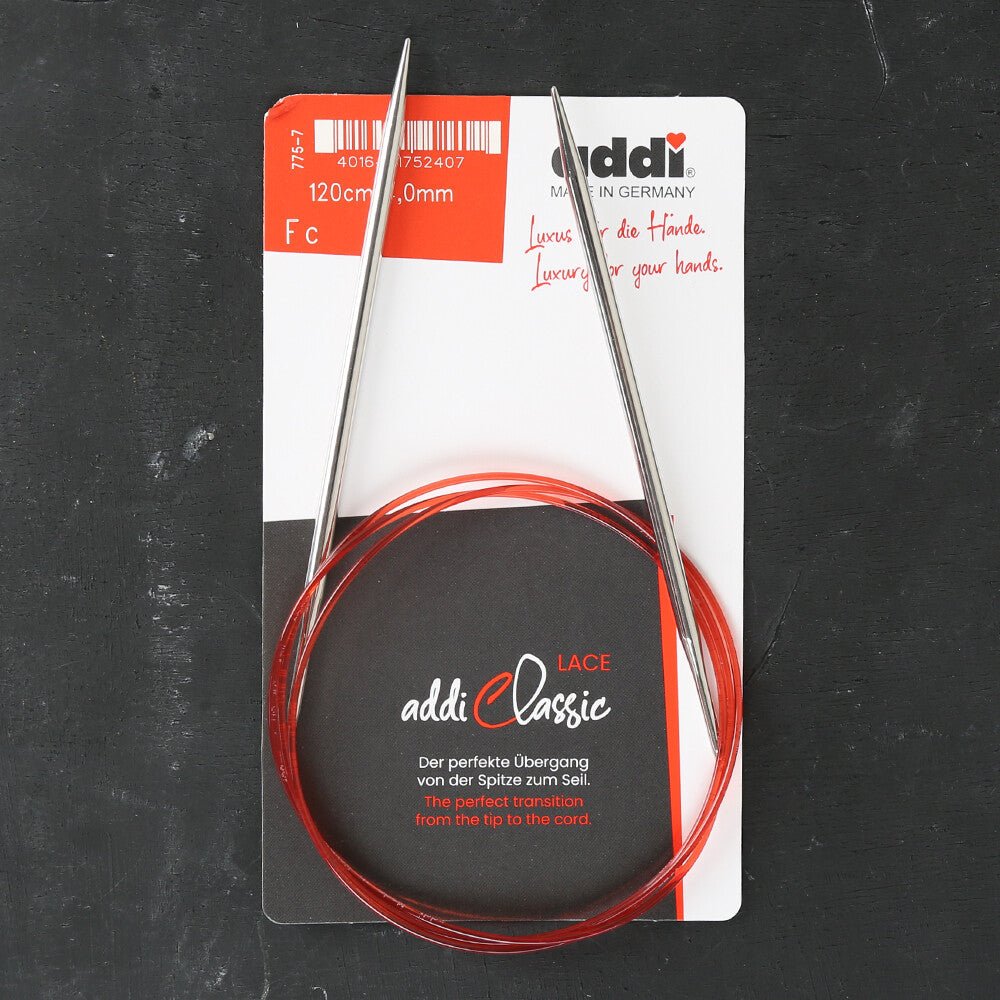 Addi 4,0mm 120cm Misinalı Dantel Şişi - 775-7