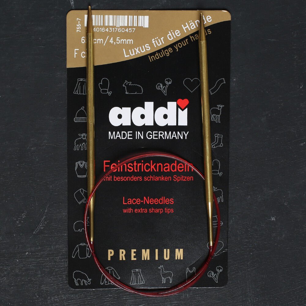 Addi 4,5mm 60cm Klasik Misinalı Dantel Şişi - 755-7