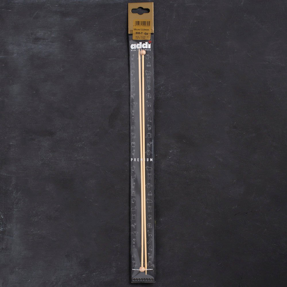 Addi Bambus 3mm 35cm Bambu Örgü Şişi - 500-7