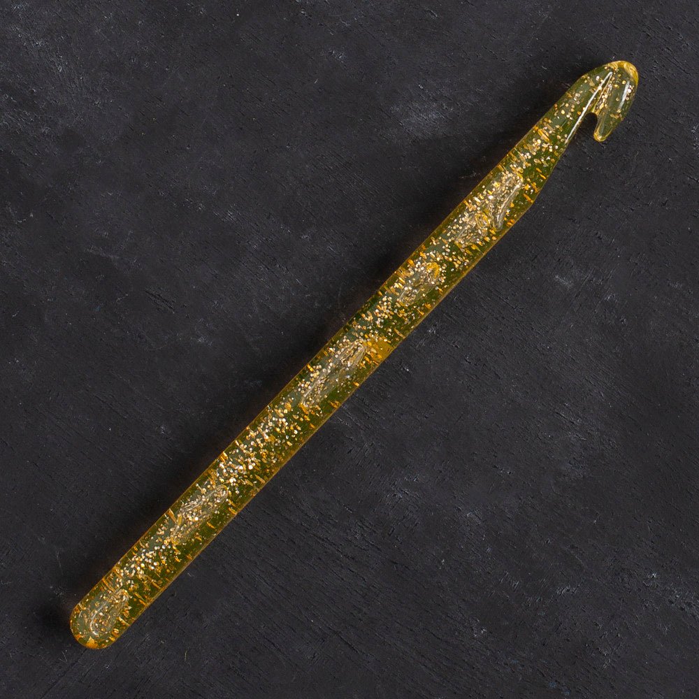 Addi Champagner 10mm 15cm Plastik Simli Yün Tığ - 445-7