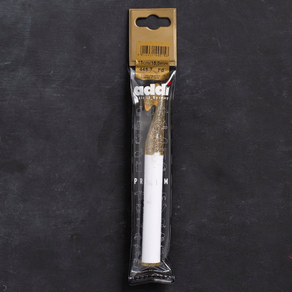 Addi Champagner 15mm 15cm Plastik Simli Yün Tığ - 445-7