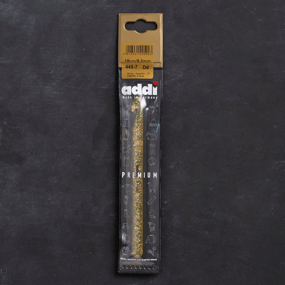 Addi Champagner 9mm 15cm Plastik Simli Yün Tığ - 445-7