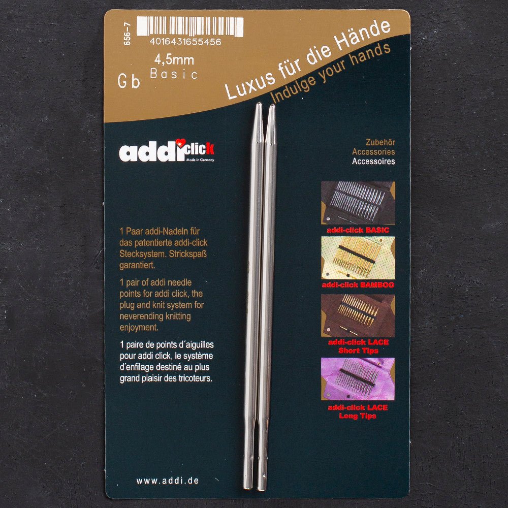 Addi Click Basic 4,5mm Misinalı Şiş Ucu - 656-7