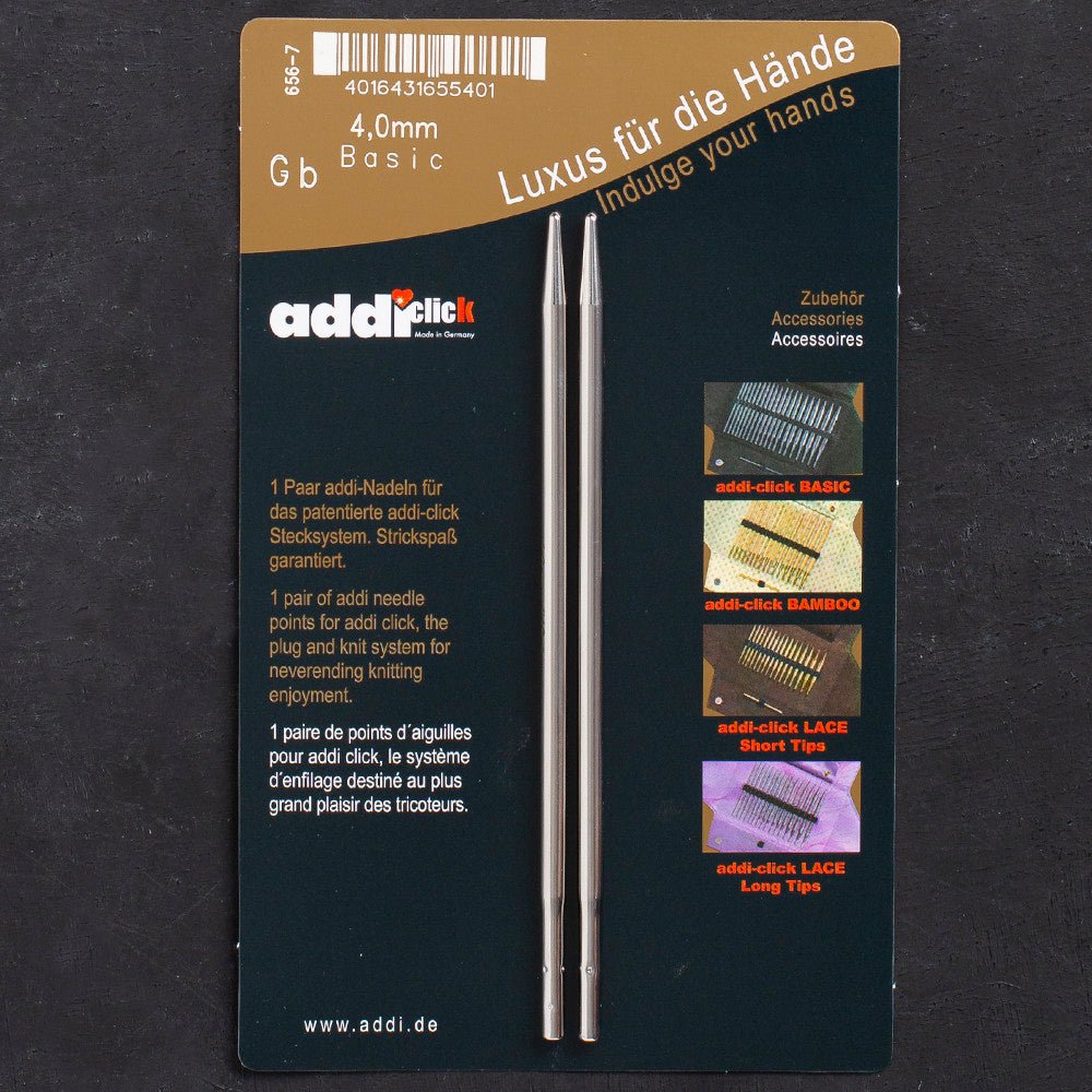 Addi Click Basic 4mm Misinalı Şiş Ucu - 656-7