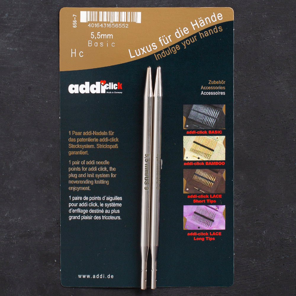 Addi Click Basic 5,5mm Misinalı Şiş Ucu - 656-7