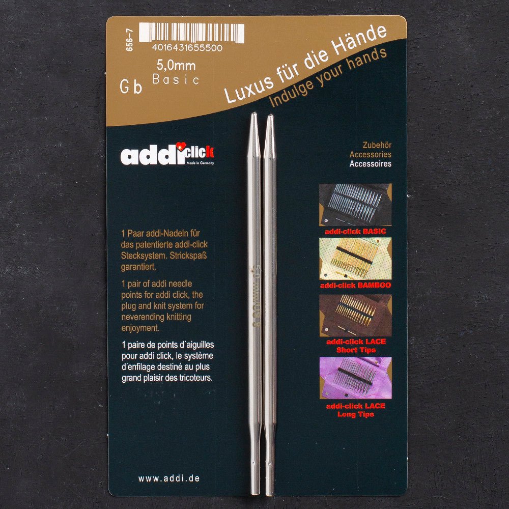 Addi Click Basic 5mm Misinalı Şiş Ucu - 656-7