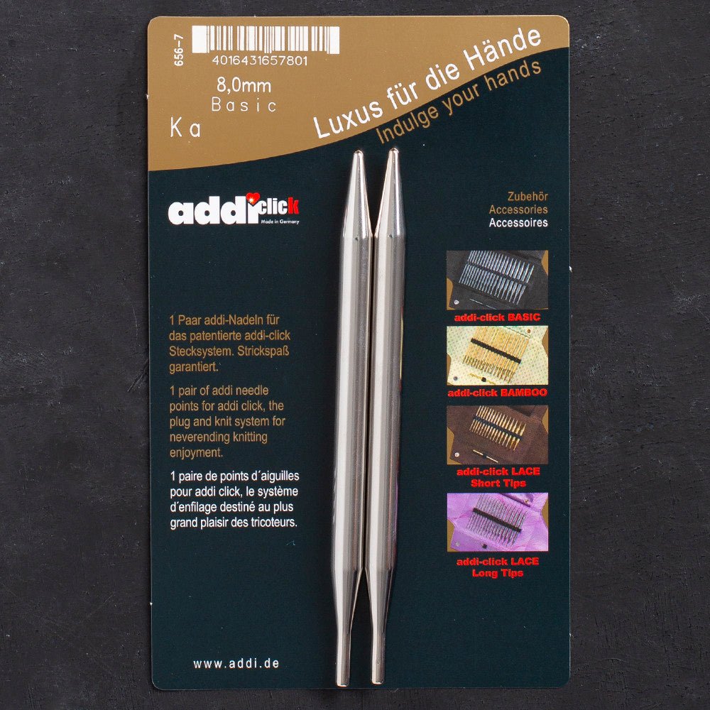 Addi Click Basic 8mm Misinalı Şiş Ucu - 656-7