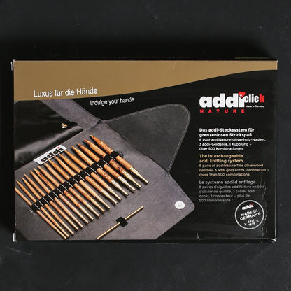 Addi Click Nature Değiştirilebilir Ahşap Misinalı Şiş Seti - 570-2